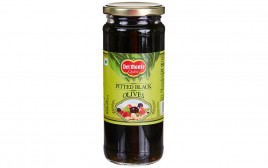 Del Monte Pitted Black Olives  Glass Jar  450 grams
